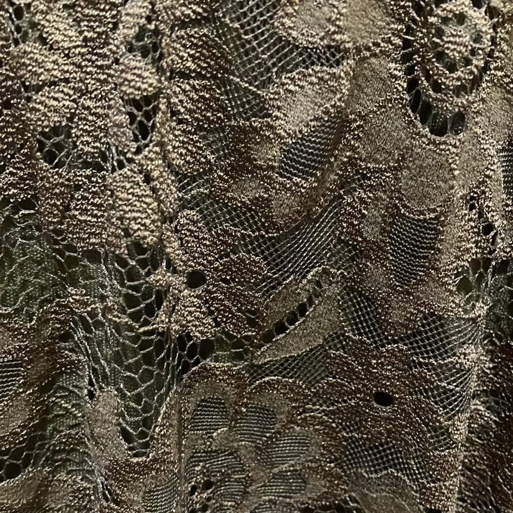 NWT LuLuRoe Lucy Size M Pull On Long Lace Skirt Fully Lined  Olive/Forest Green - Picture 2 of 5